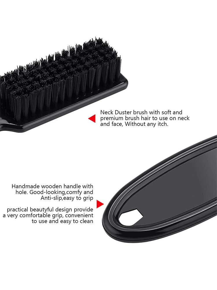 Barber Neck Duster Brush Set - Outils de toilettage pour le visage et les cheveux pour hommes