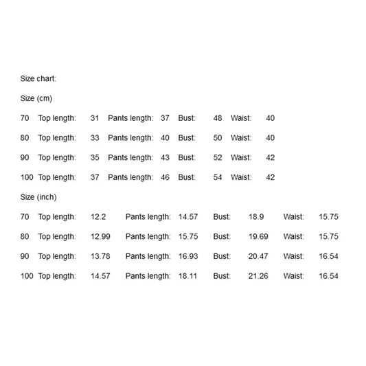 Vêtements pour filles Haut à manches longues et pantalon à col rond