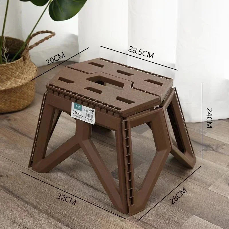 Compact Outdoor Folding Stool Ideal for Fishing, Beach, Camping