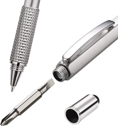 Modern 7-in-1 Ballpoint Pen with Multifunctional Handheld Tools