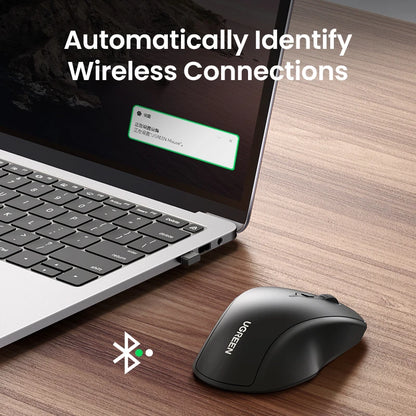 Bluetooth 5.0 Ergonomic Wireless Mouse - 6 Mute Buttons