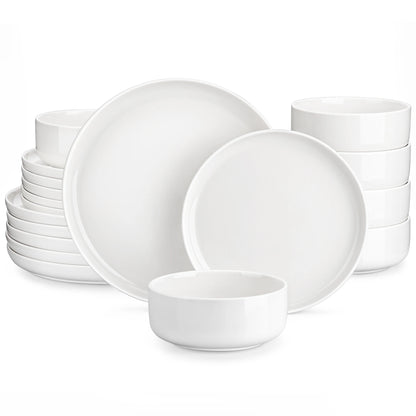Ensembles d'assiettes et de bols, 12 pièces, vaisselle en porcelaine