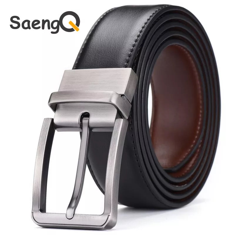 Genuine Leather Double sided belt for Men Belt