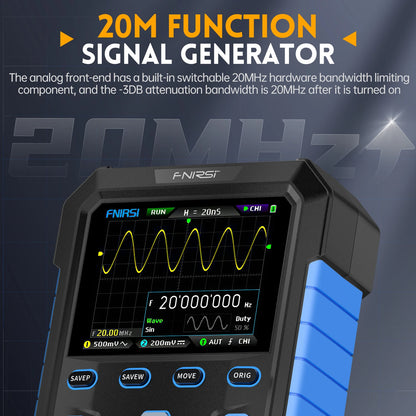 Oscilloscope portable à double canal et générateur de signaux - DPOX180H