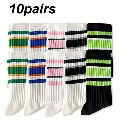 Women's Warm Striped Socks - Colorful