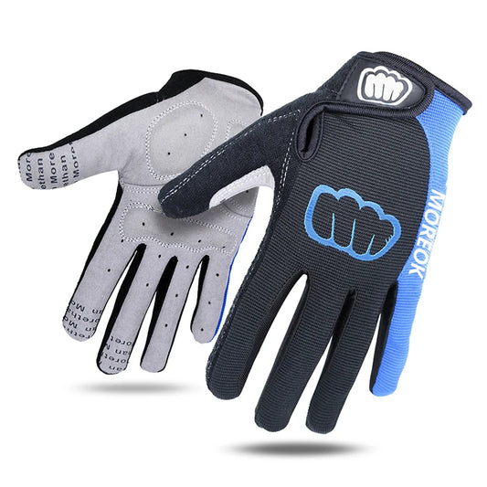 Anti-Slip Full Finger Cycling Gloves – 5mm SBR Padded