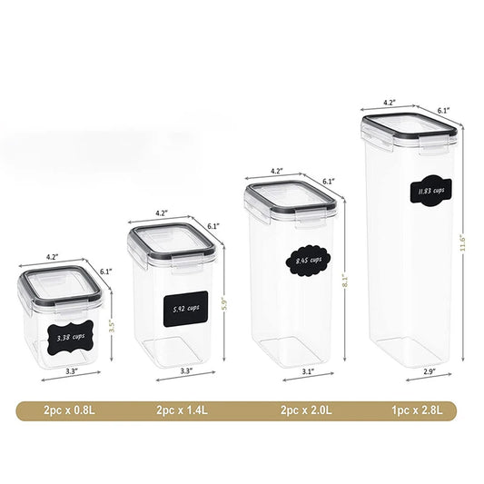 7 conteneurs de rangement pour la cuisine