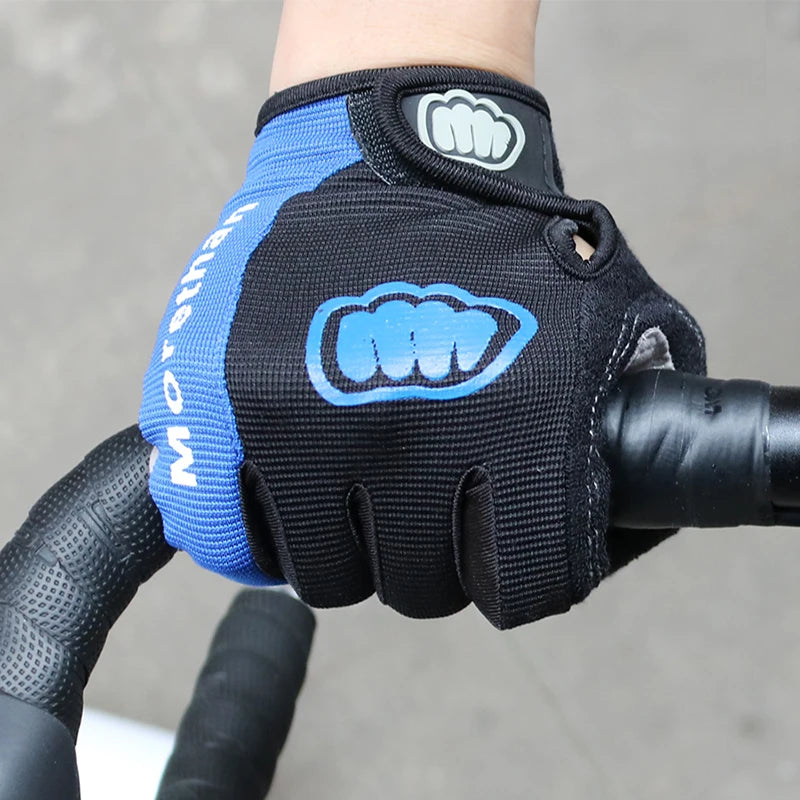 Anti-Slip Full Finger Cycling Gloves – 5mm SBR Padded