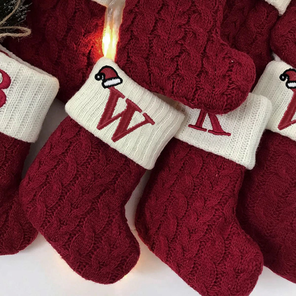 christmas stockings, knitted stockings, knit christmas stockings, alphabet christmas stockings, alphabet stockings, alphabet christmas