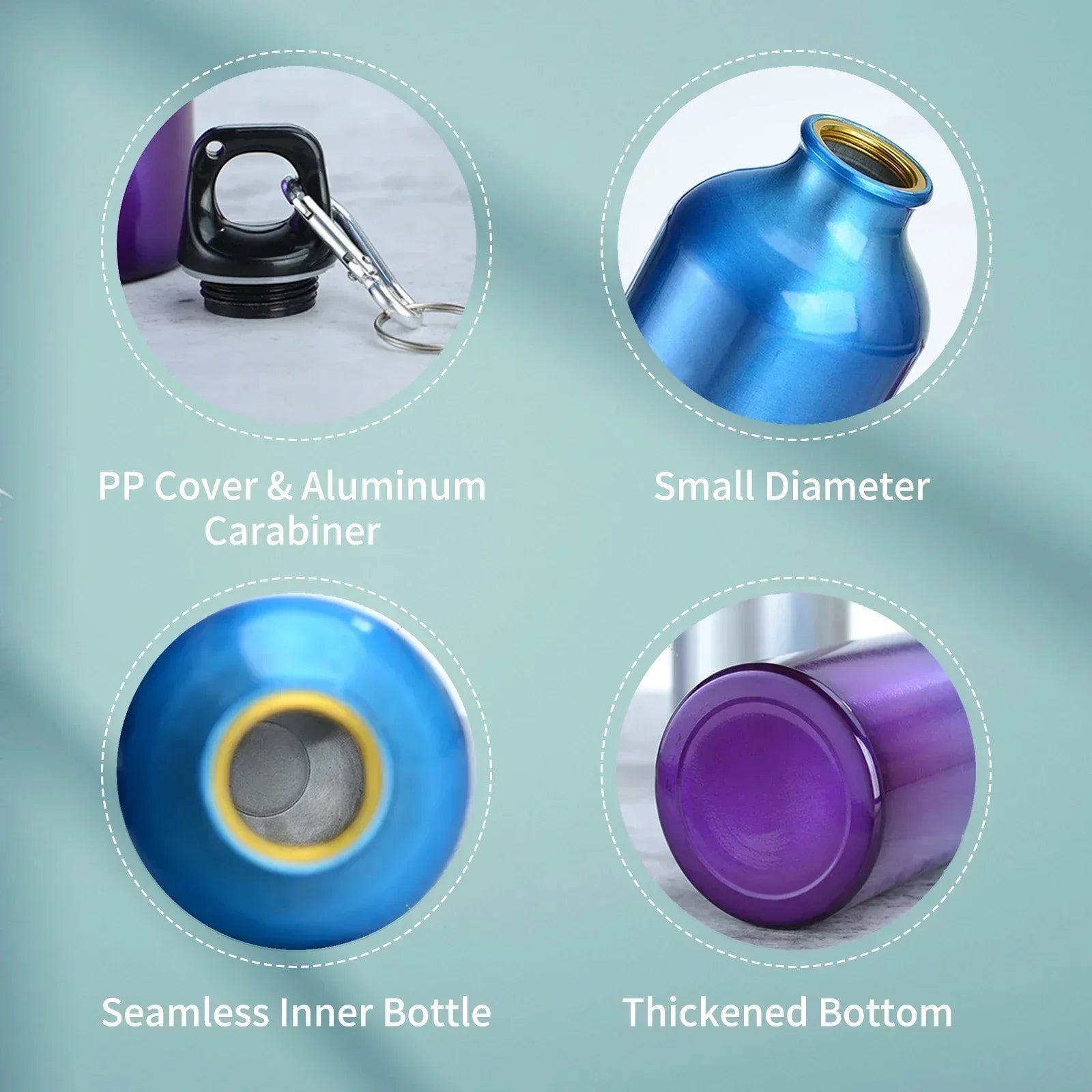 Aluminum Sports Water Bottle, Sports Water Bottle, Water Bottle, Leakproof Outdoor Drinking Cup