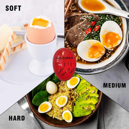 color changing egg timer, heat sensitive egg timer, egg boiling indicator, soft medium hard egg timer, kitchen egg timer tool, color change cooking timer, heat activated egg timer, easy egg boiling gadget, egg doneness indicator, cooking egg timer