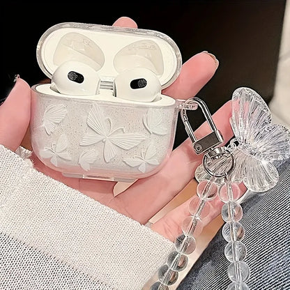 Crystal Butterfly Bracelet Protective Case For Airpods