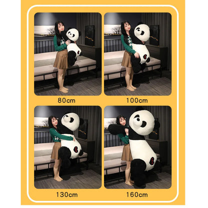 cute panda plush pillow, panda plush pillow 100cm, large panda stuffed pillow, kawaii panda plush toy, giant panda plush cushion, soft panda plush pillow, panda cuddly toy 100cm, cute panda plush cushion, big panda plush pillow, panda hugging pillow