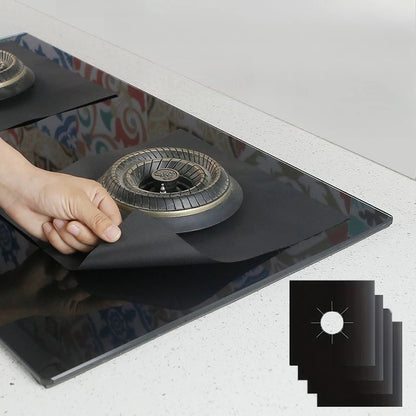 gas stove protection mat, oil-proof stove cover, high temperature resistant stove mat, kitchen stove protector, reusable gas stove liner, non-stick stove protection pad, heat resistant stove mat, easy clean stove cover, gas stove oil-proof mat, durable kitchen stove protector