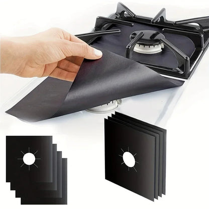 gas stove protection mat, oil-proof stove cover, high temperature resistant stove mat, kitchen stove protector, reusable gas stove liner, non-stick stove protection pad, heat resistant stove mat, easy clean stove cover, gas stove oil-proof mat, durable kitchen stove protector