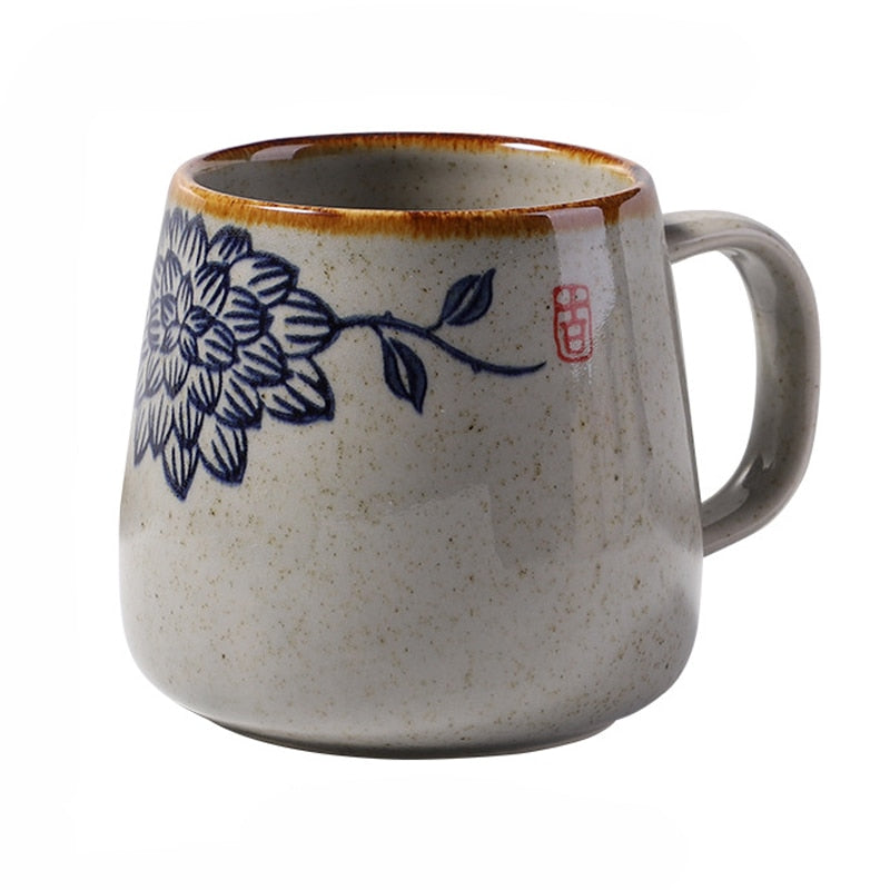 Tasse à café en céramique de style rétro japonais