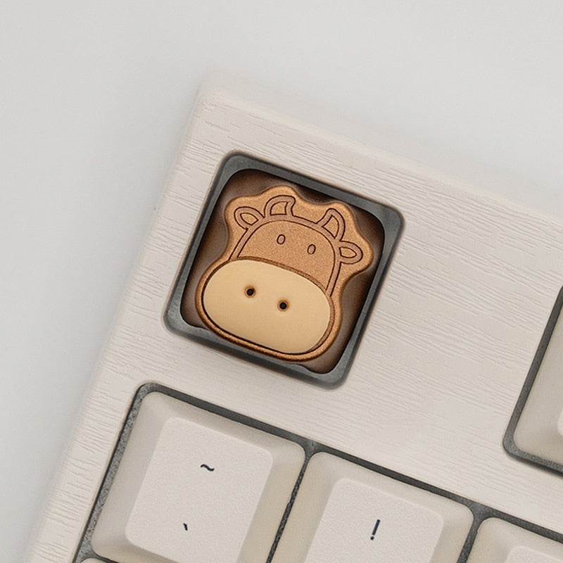 Cute Cows Artisan Keycap 🐄🌸