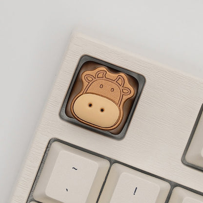 Cute Cows Artisan Keycap 🐄🌸