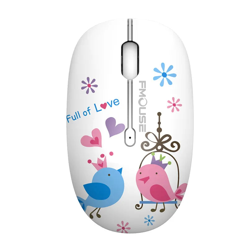 Cute Pink 2.4G Wireless Mouse