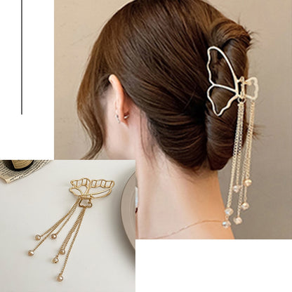 Golden Butterfly Claw- Vintage Hairpin