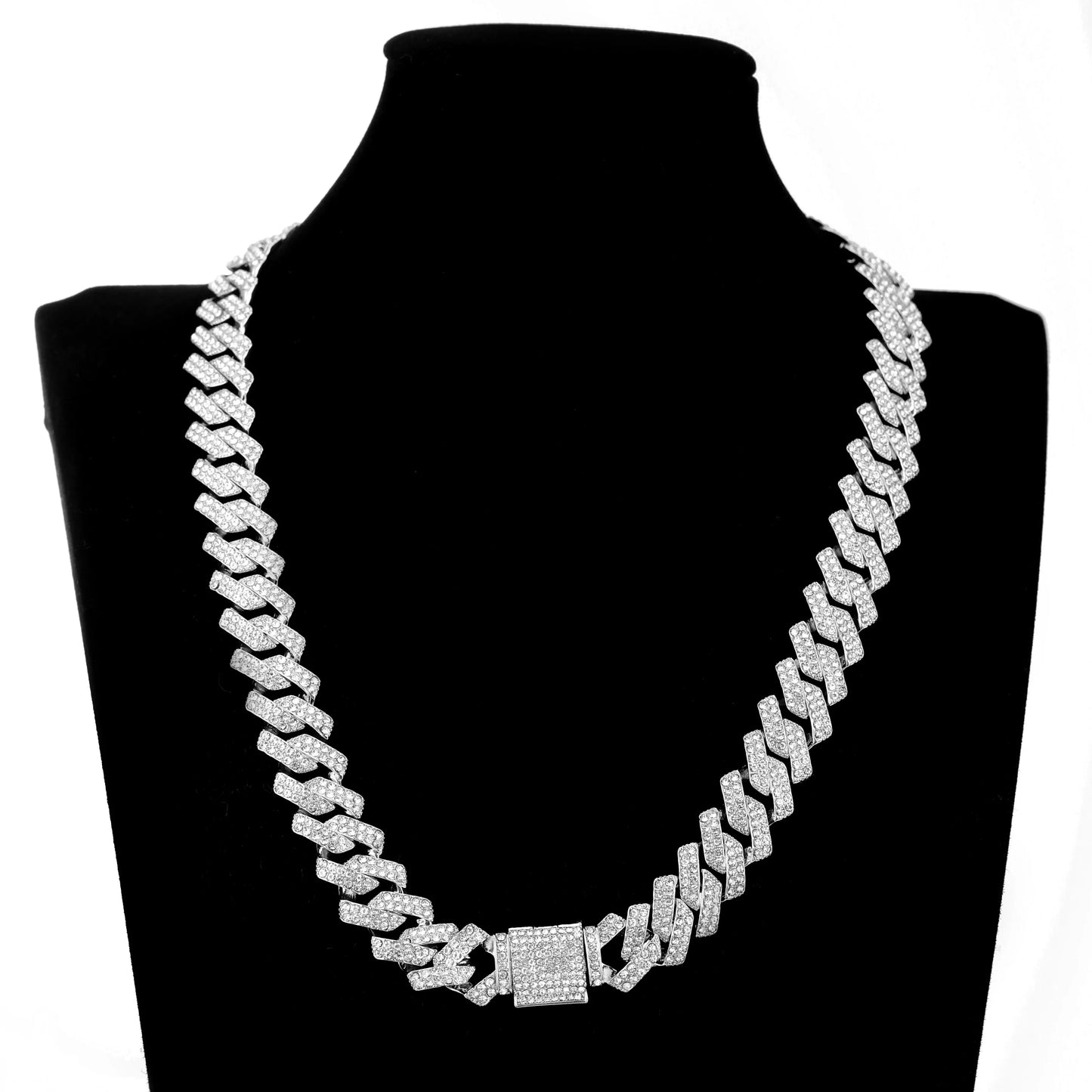 Hip Hop Bling Set Miami Cuban Link Chain