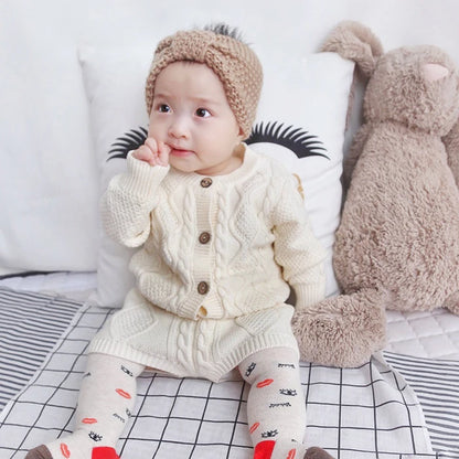 Baby Girls Cardigan Knitted Sweater