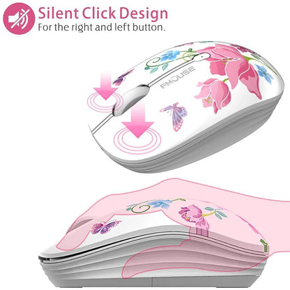 Cute Pink 2.4G Wireless Mouse