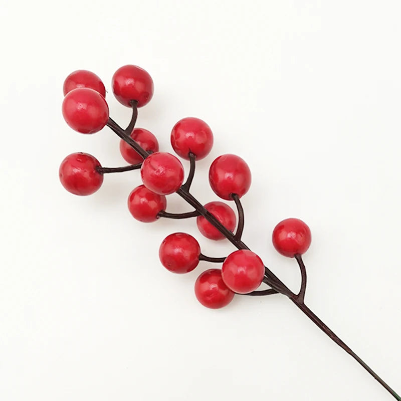 3-Color Artificial Berry Branches for Floral Wreaths