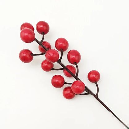 3-Color Artificial Berry Branches for Floral Wreaths