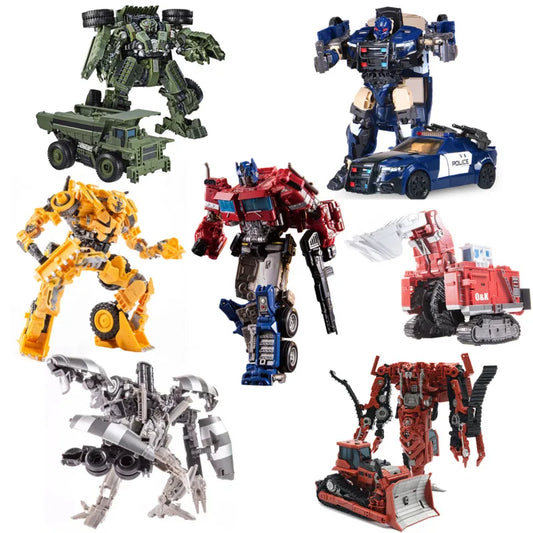 Figurine Optimus Prime Transformers 18 cm - Modèle de jouet Beast Rise pour enfants