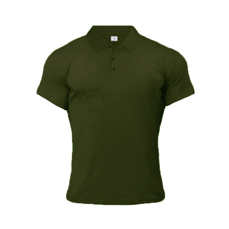 Polo en coton coupe slim pour hommes, style estival