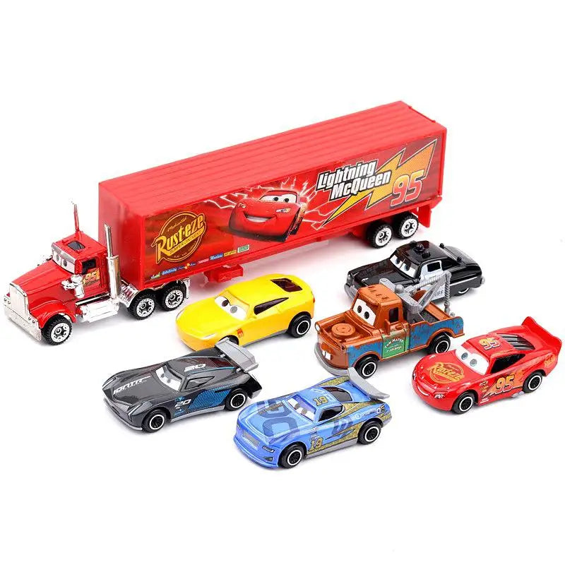 Modèle de voiture en métal moulé sous pression Pixar Cars 3 Lightning McQueen, Jackson Storm, Uncle Truck