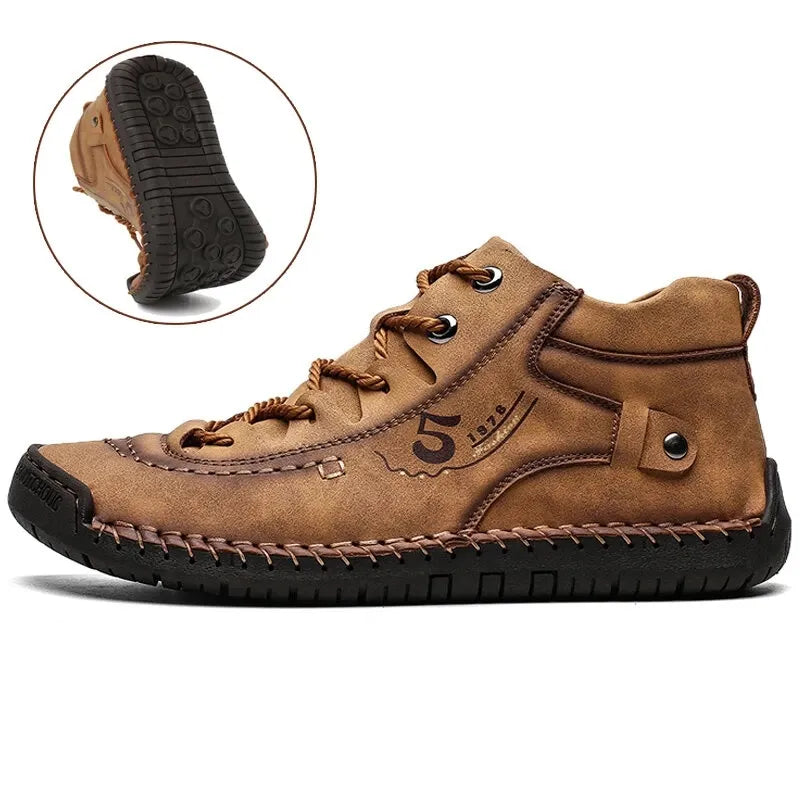 Handmade Leather Casual Men Winter Shoes