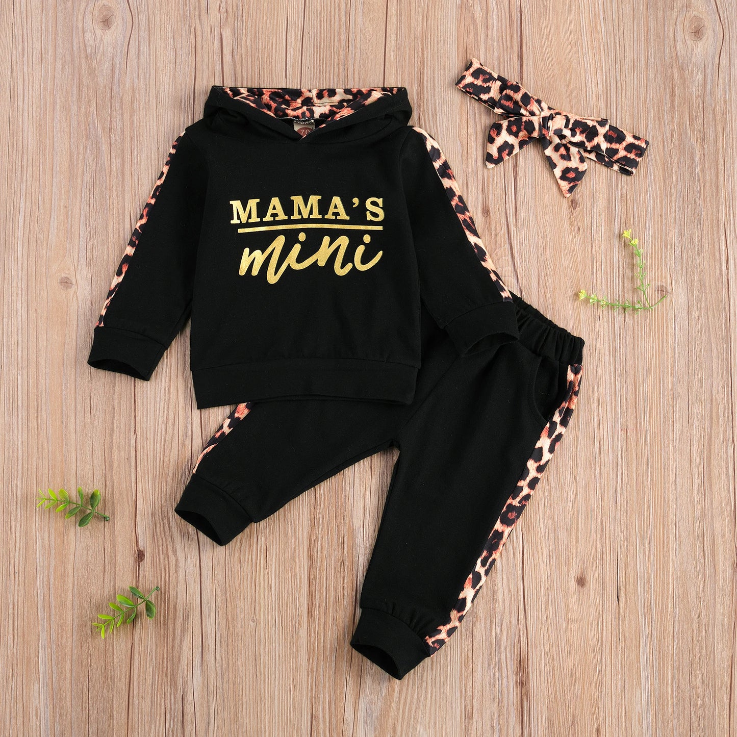 Adorable Baby Spring & Autumn Leopard Print Suit