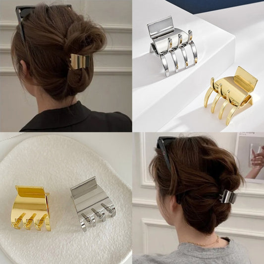 Pince à cheveux vintage dorée - Accessoire élégant