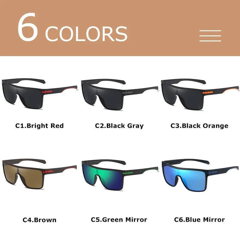 Men's Polarized  Square Sunglasses