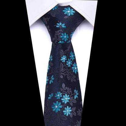 Dark Blue 8cm Fashion Tie Wedding Luxury Gift