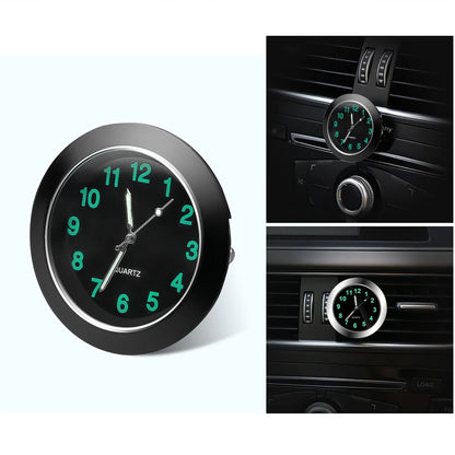 Luminous Mini Car Clock Stick-On Digital Watch for Auto Ornament