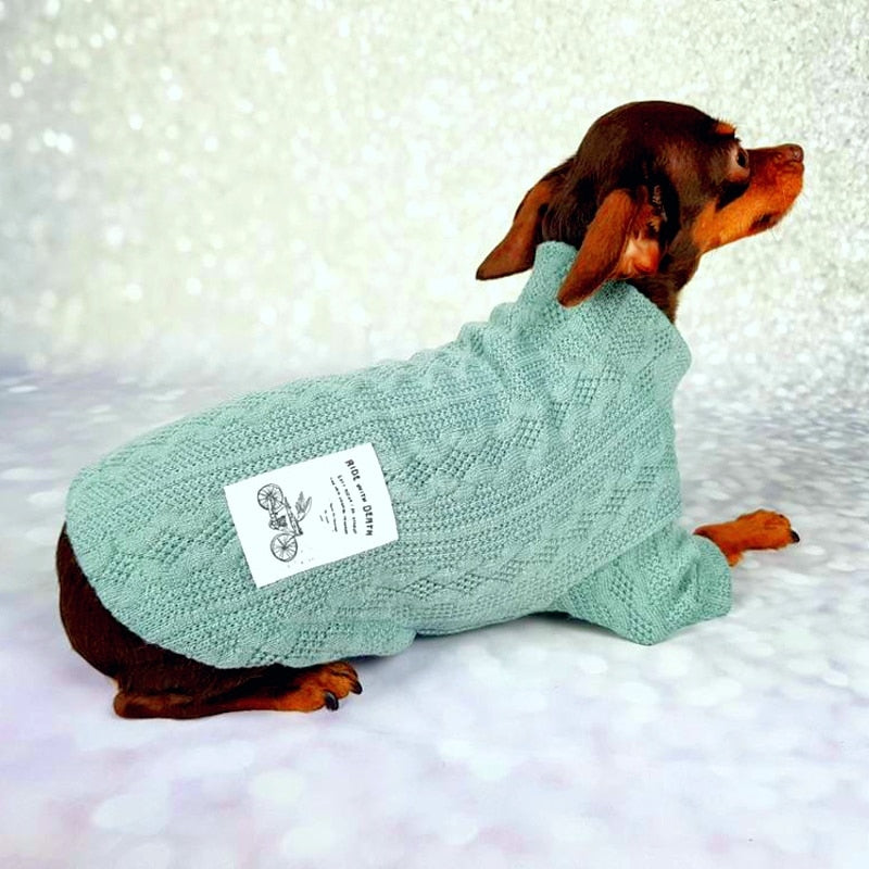 Winter Dog Sweaters For Dachshunds & cats