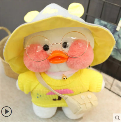 Adorable peluche de canard café LaLafanfan de 30 cm