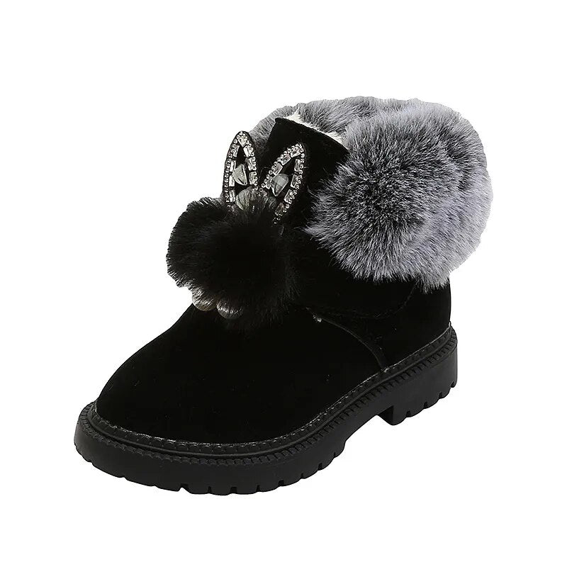 Winter-Mädchen-Prinzessin-Schneestiefel