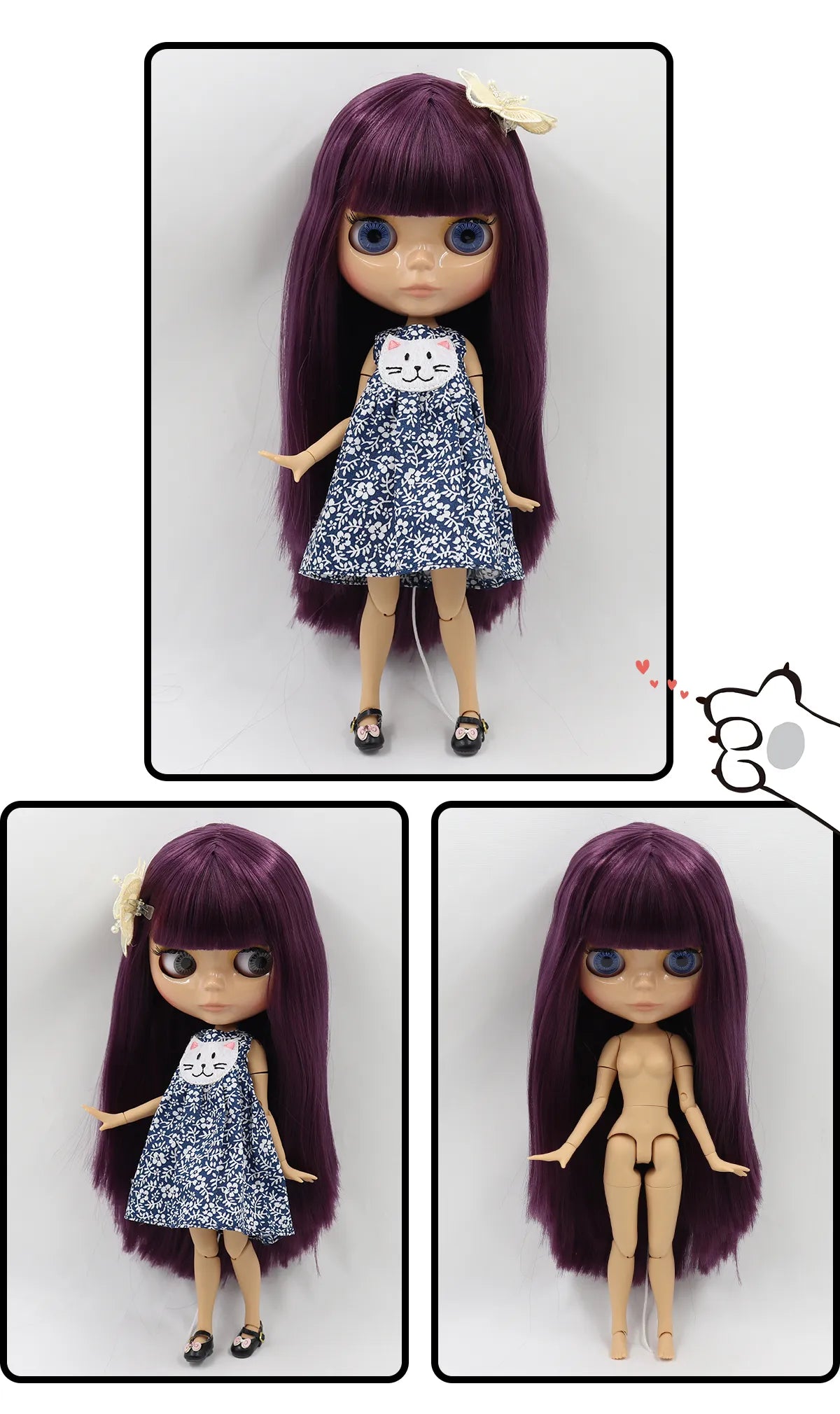 1/6 BJD Doll 30cm Jointed Body