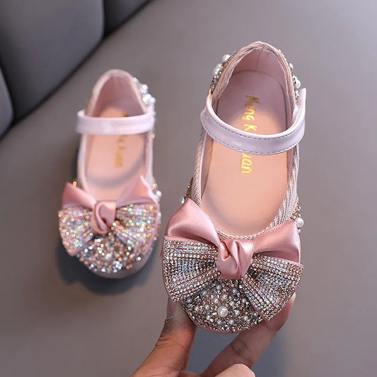 Nouvelles chaussures en cuir pour enfants pour filles