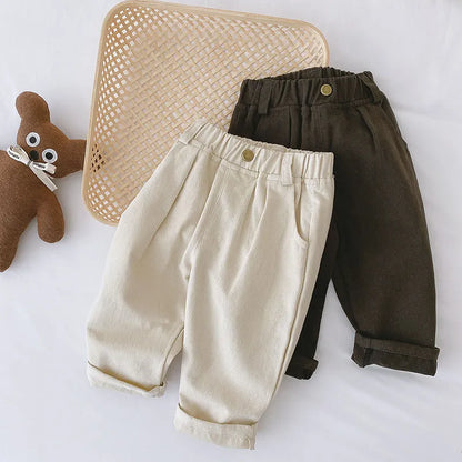 Solid Kids Pants for Boys and Girls  