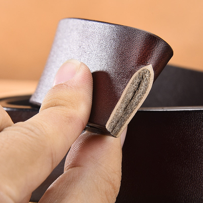 Men's Leather Belt-3.5cm