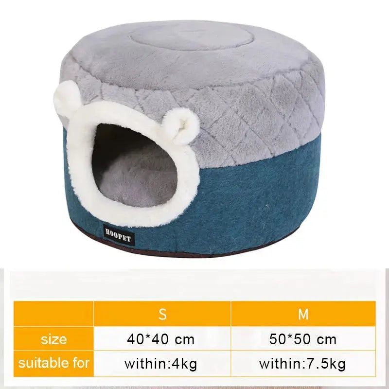 Niche chauffante pour chien - Lit de couchage en matériau doux