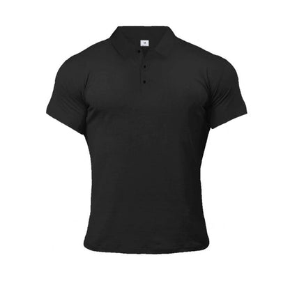 Polo en coton coupe slim pour hommes, style estival