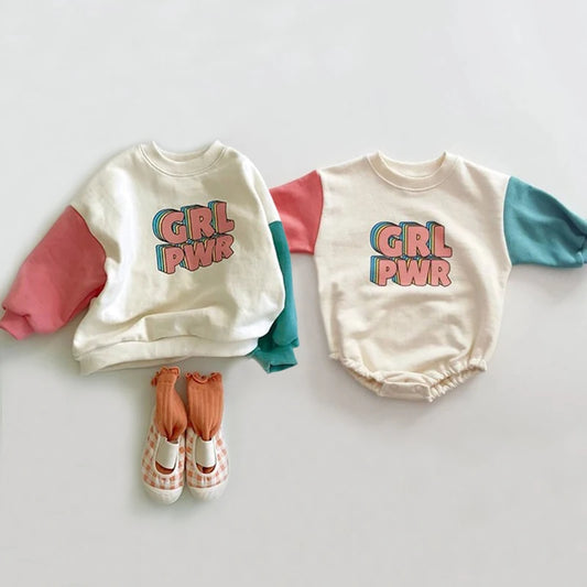 Herbstliches Baby-Sweatshirt-Set