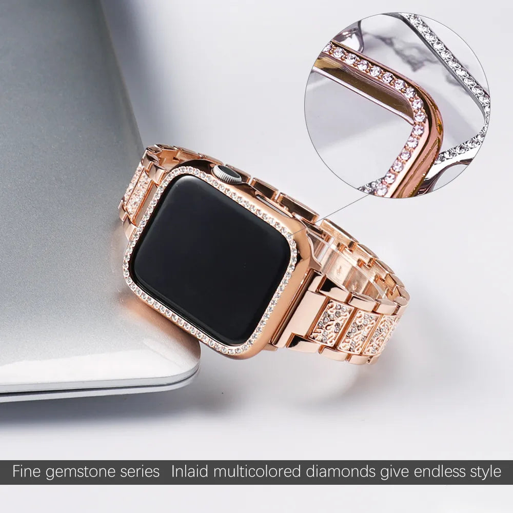Bracelet Bling pour Apple Women Watch