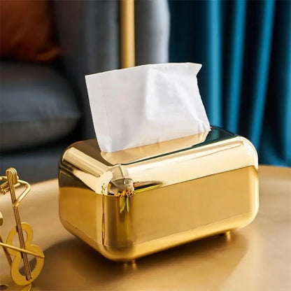 Golden Kitchen Tissue Box Holder